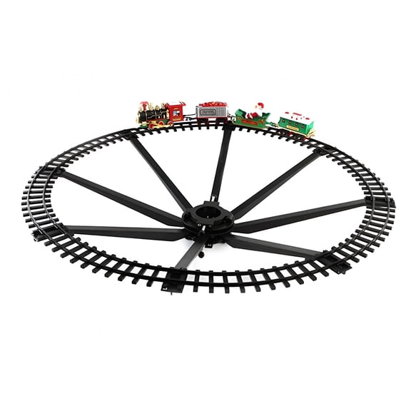 BESTSKY Christmas Electric Train Mini Rail Car Christmas Tree Xmas Decor Kid Toy Gift Train on Christmas Tree