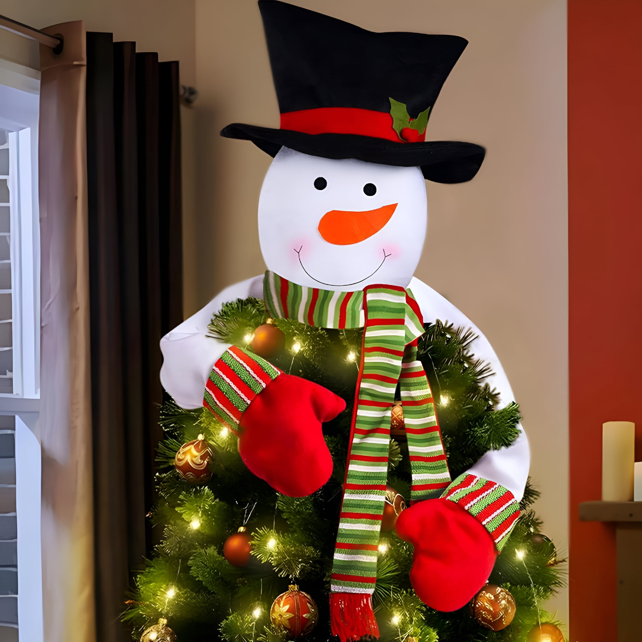 Snowman Tree Topper Walmart