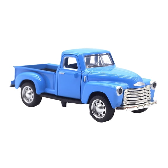 BESTSKY Classic Rustic Vintage Pickup Truck, Alloy Blue Pull-Back Car Play Vehicle for Kids & Collectors, Party Favors Gift