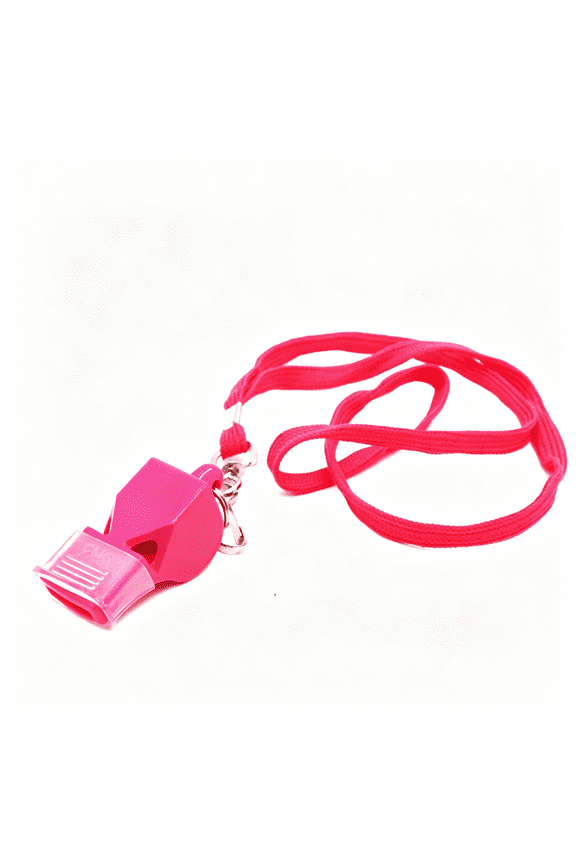 Classic Whistle with Lanyard Referee-Coach,Safety Alert Lifeguard Whistle with Lanyard -Pink