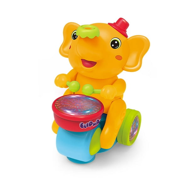 BESTSKY Clearance Crawling Toys Electric Suspension Infant Toy Cute Elephant Shape Baby Toys 6-12 Months Orange