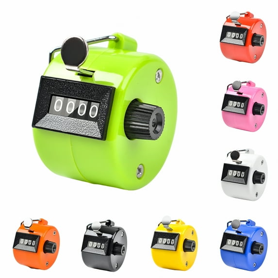 BESTSKY Clicker Counter, Handheld Tally Counter With Four-Digit Mechanical Clicker, Hand Mechanical Pitch Counters For Coaching, Knitting, People, Lap, Fishing, Golf And Row