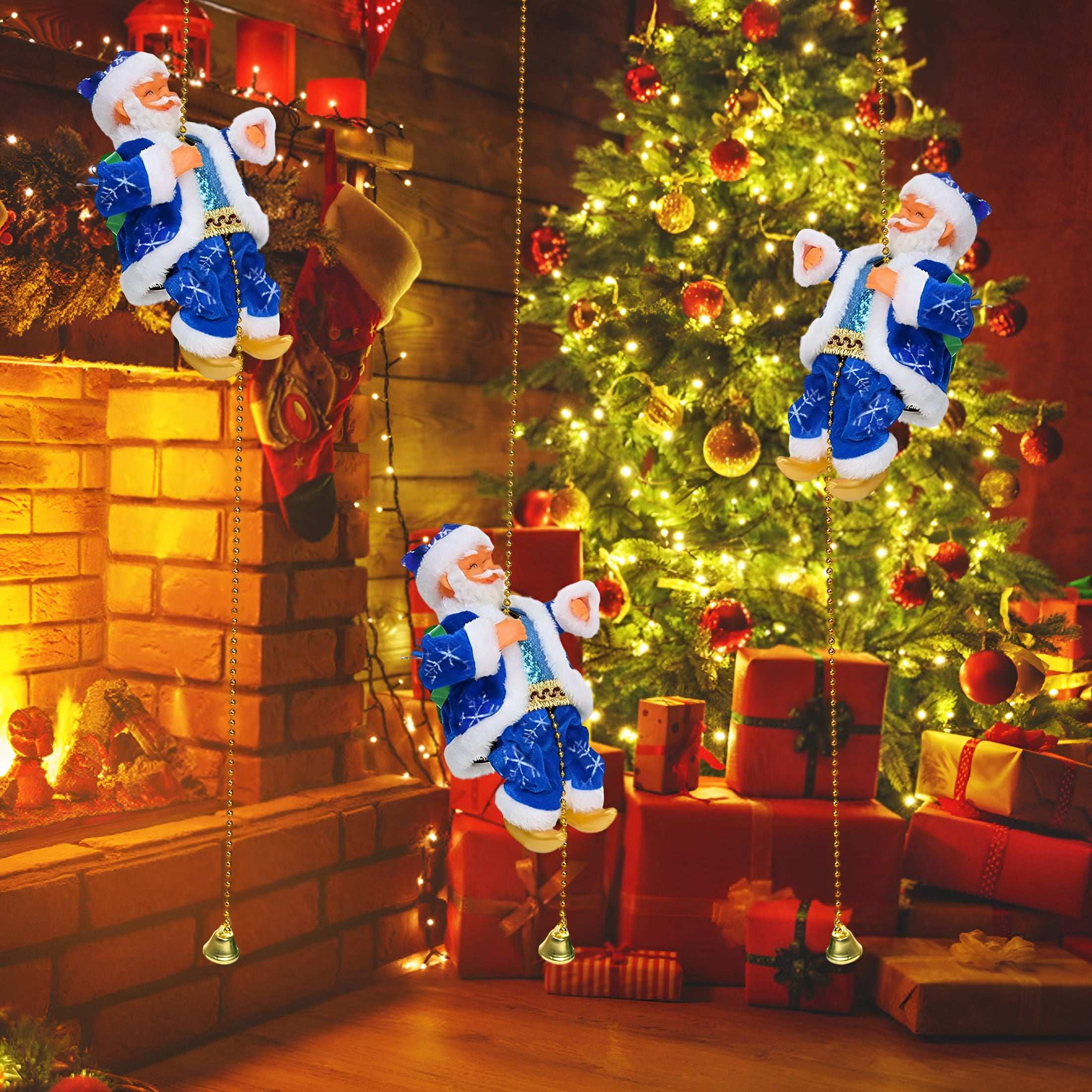 Mr. Christmas Climbing Santa