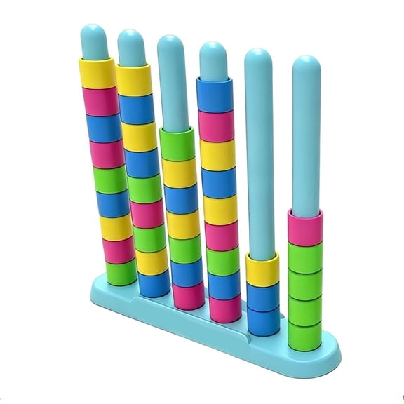 BESTSKY Color Matching Challenge Game, 1-2 Player Color Stacking Puzzle Game, Board Games for Adults Teenager, Interactive Desktop Game Birthday Party Gifts (Colorful Two-Player)