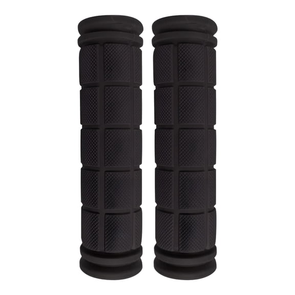 BESTSKY Colorful Silicone Bike Handlebar Grips, Non-Slip Design, Comfortable & Durable, General Fit for Hill & Collapsible Bikes, 2-Pack, Black, Purple, Red, Anti-Form, Thickened Design