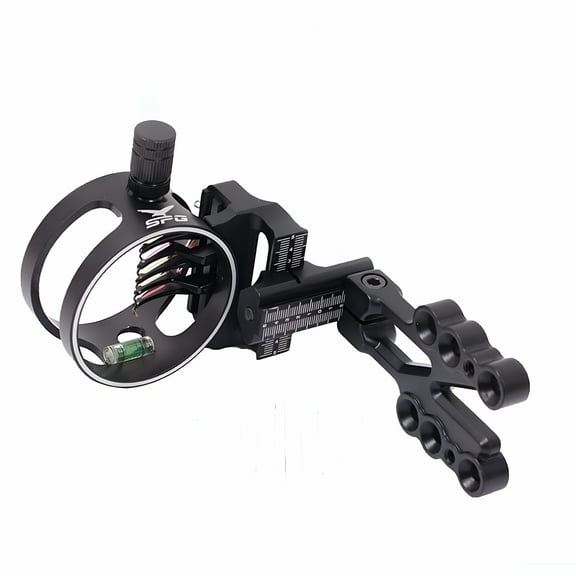 BESTSKY Compound Bow Sight 5 Pin Archery Micro Adjustable Ultra Light Aluminum Alloy for hunting, target, 3D, field, competition, practice