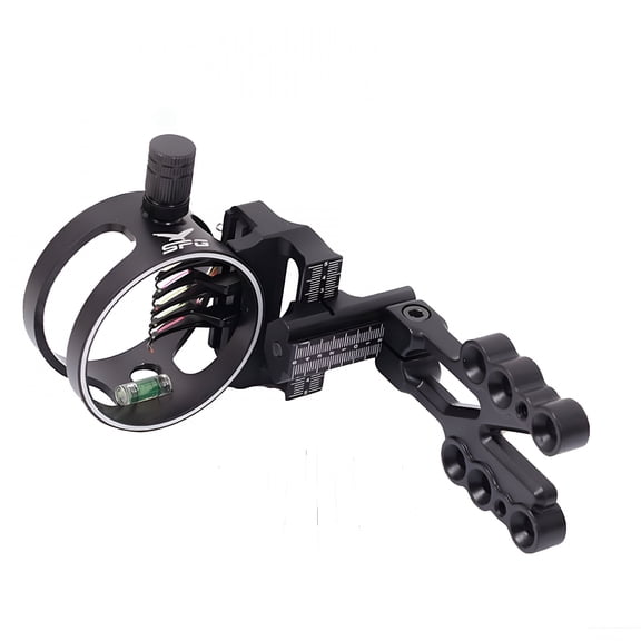 BESTSKY Compound Bow Sight 5 Pin Archery Micro Adjustable Ultra Light Aluminum Alloy