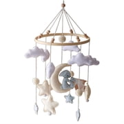 BESTSKY Crib Mobile,Gentle Fabric Toys Mobile for Crib,Simple and Intuitive Controls Baby Mobile,Type1