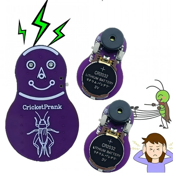 BESTSKY Cricket Noise Maker Prank (3 PCS),Beeping Several Months,Hidden Prank Noise Maker for Adults