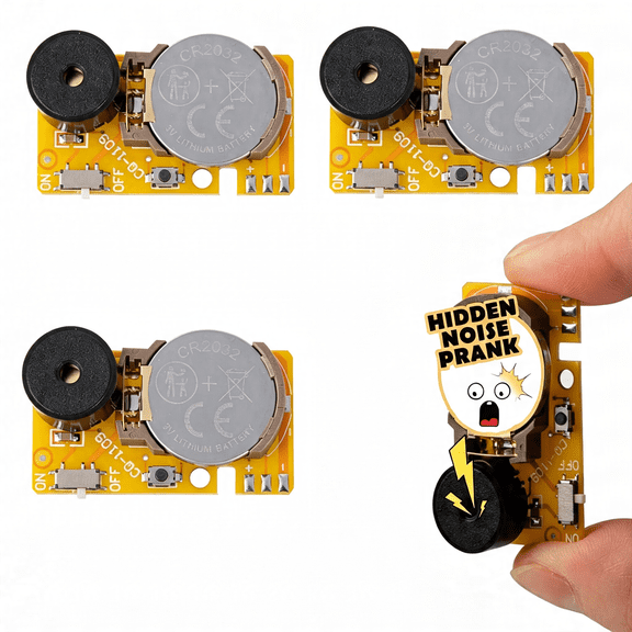 BESTSKY Cricket Noise Maker Prank3Pcs Mini Hidden Noise Maker Funny Hidden Beeping Prank for Home Office Party Yellow,Funny Hidden Beeping Prank Cricket Noise Maker Prank