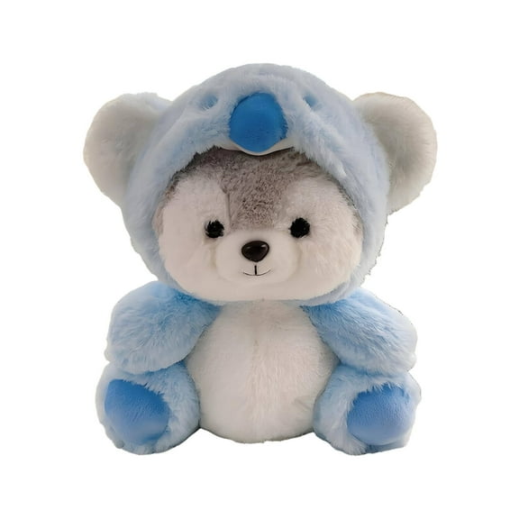 BESTSKY Cute Plushies,20cm Cute Husky Shape Cute Stuffed Animal,Soft Touch Cozy Companion Anime Plush,Blue