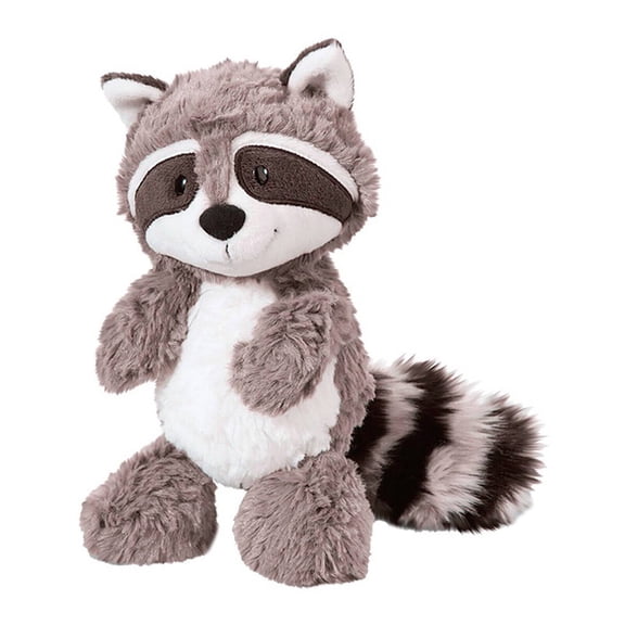 BESTSKY Cute Raccoon Plush Toy, 35cm Weighted Stuffed Animal, Soft Gray Home Decor for Kids
