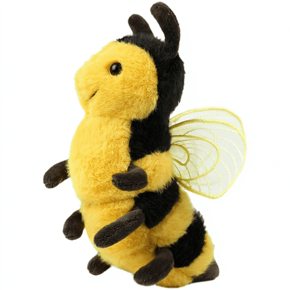 BESTSKY Cute Soft Plush Realistic Honey Bee Stuffed Animals Cushion Toy Doll,6" Bumblebee Plushie Toys Birthday Christmas Anniversary Fiesta Party Classroom Prizes Gifts for Children Kids