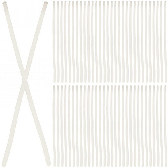 BESTSKY DIY Long Balloons 260 Clear Strip Twisting Animal Party Emulsion White 100 Pcs