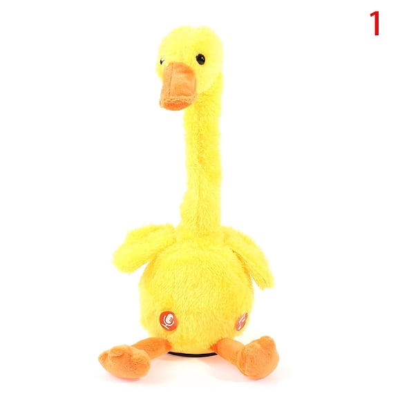 BESTSKY Dancing Duck Electronic Plush Toy,Repeat Talking,Sing,Record Voice,USB Charge