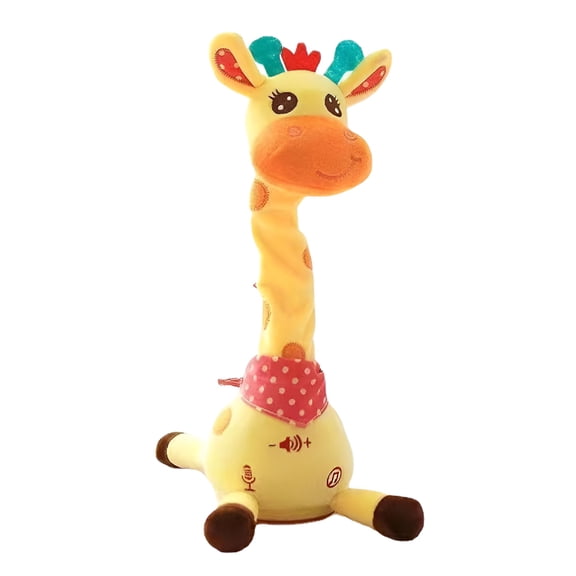 BESTSKY Dancing Talking Giraffe Toy, Interactive Plush Stuffed Animal Repeats Words, Sings Songs with LED Lights, Musical Gift for Toddlers Kids Age 1-3 Years