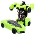 thumbnail image 1 of BESTSKY Deformation Robot Toy,Flat Floors Action Figure,Inertia Sliding Car Truck Model,Green, 1 of 5