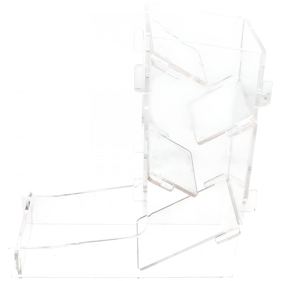 BESTSKY Dice Rolling Tower Acrylic Transparent for Entertainment Events 1Set 6.9x6.1x2.4in