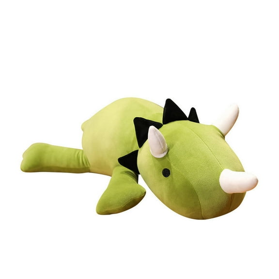 BESTSKY Dinosaur Stuffed Animal,35cm Soft Plush Weighted Pillow,Comfortable Hug Cute Dinosaur Design Furry Paws,Green