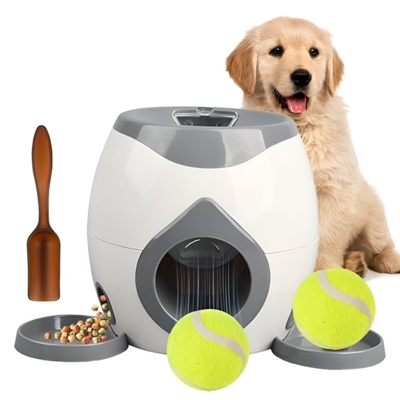 BESTSKY Dog Ball Thrower Launcher with Food Reward for Interactive Play & Training Ball Launcher for Dogs