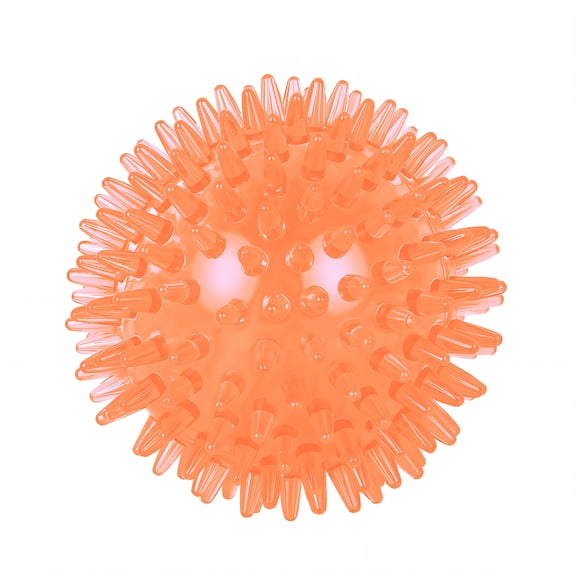 BESTSKY Dog Balls for Aggressive Chewers,Enhanced Thickness Dog Squeaky Toys,Gum Health Interactive Dog Ball,Orange,2.56"