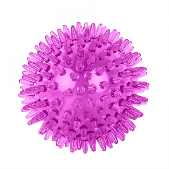 BESTSKY Dog Balls for Aggressive Chewers,Enhanced Thickness Dog Squeaky Toys,Safe Play Interactive Dog Ball,Purple,2"
