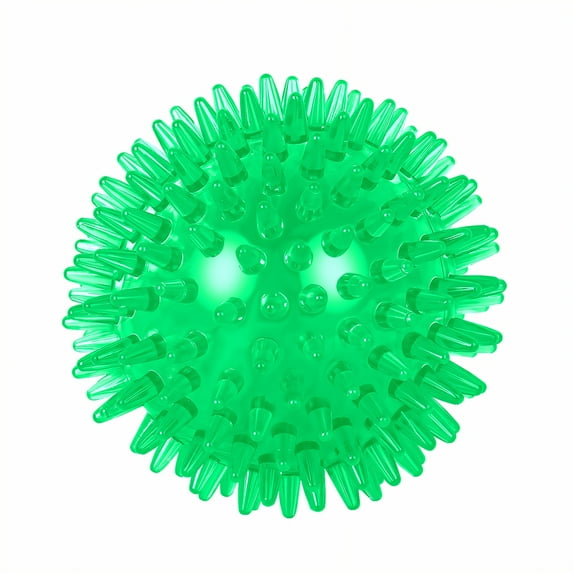 BESTSKY Dog Balls for Aggressive Chewers,Highly Durable Dog Squeaky Toys,Anti-Choking Design Interactive Dog Ball,Green,2.56"