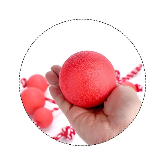 BESTSKY 2026 New Dog Bouncy Balls,Indestructible Drop Resistant Solid Rubber Bouncing Ball,Bite Training for Medium Large Dogs Aggressive Chewers
