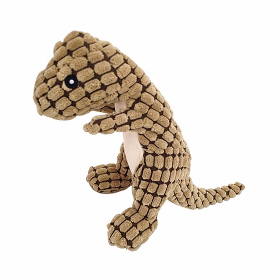 BESTSKY Dog Chewtoys,Plastic-Free Eco-Material Dog Squeaky Toys,Expends Energy Dog Toys for Aggressive Chewers,Brown