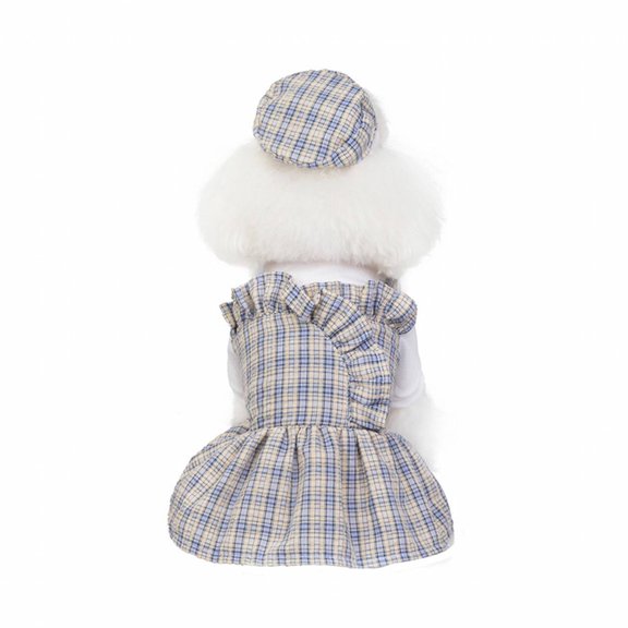 BESTSKY Dog Clothes for Small Dogs,Size Suggestion Puppy Clothes,Sweet Fairy Style Dog Dress,Gray,S