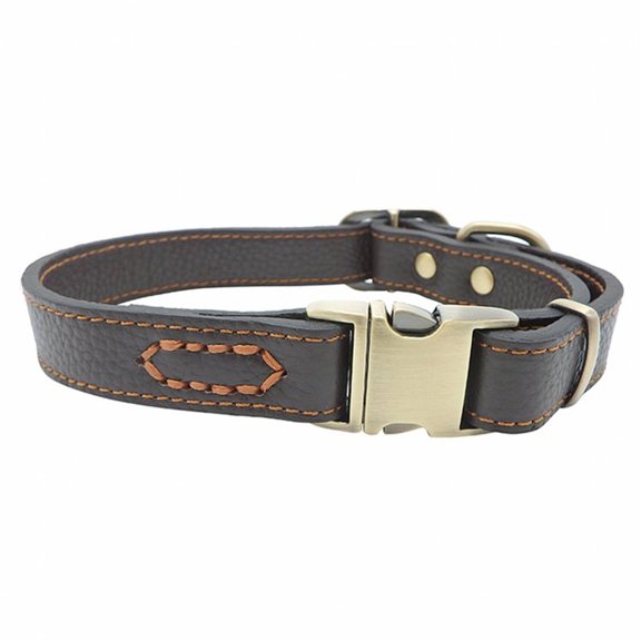 BESTSKY Dog Collar,Easy Storage Dog Harness,Outfit Matching Dog Leash,Brown,S