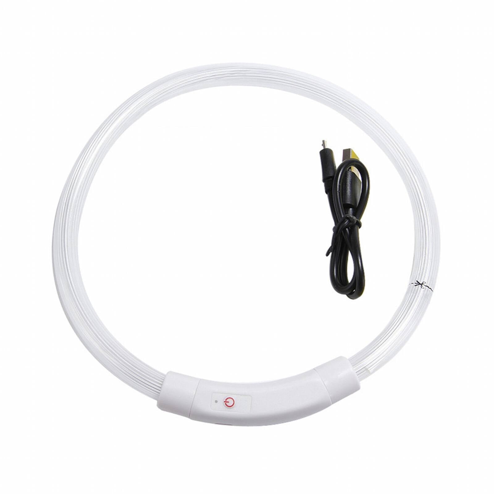 BESTSKY Dog Collar,Eco-Friendly Material Dog Harness,Outfit Matching Dog Leash,White,L 70cm