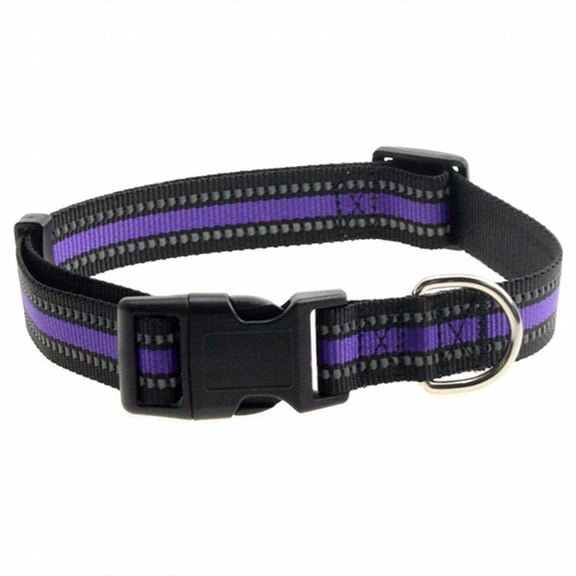 BESTSKY Dog Collar,Fashion Sense Dog Harness,Simple Design Dog Leash,Purple,L 25*360-600mm