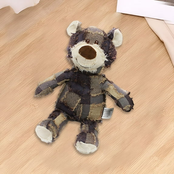 BESTSKY Dog Companion for Heavy Chewers Indestructible Bear Dog Toy, Durable Squeaky Dog Toys, Unbreakable Stuffed Plush Chewer Toys for Dog