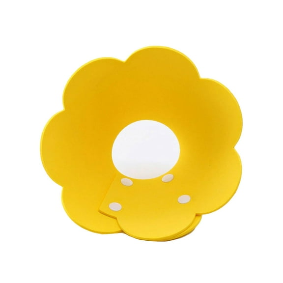 BESTSKY Dog Cone, Adjustable Foam Dog Cone Collar, Plush Breathable Cat Cone Collar Soft,Yellow