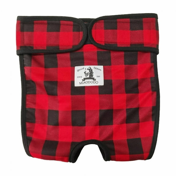 BESTSKY Dog Pants,High-Quality Fabric Dog Nappies,Eco-Friendly and Cost-Saving Dog Diapers,Red,S