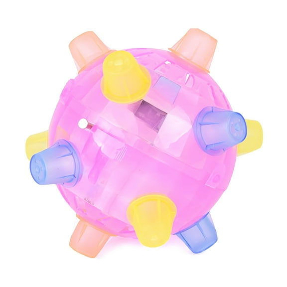 BESTSKY Dog Toy Light Up Jumping Ball 5" Dancing Fun Balls with Flashing Light & Sound
