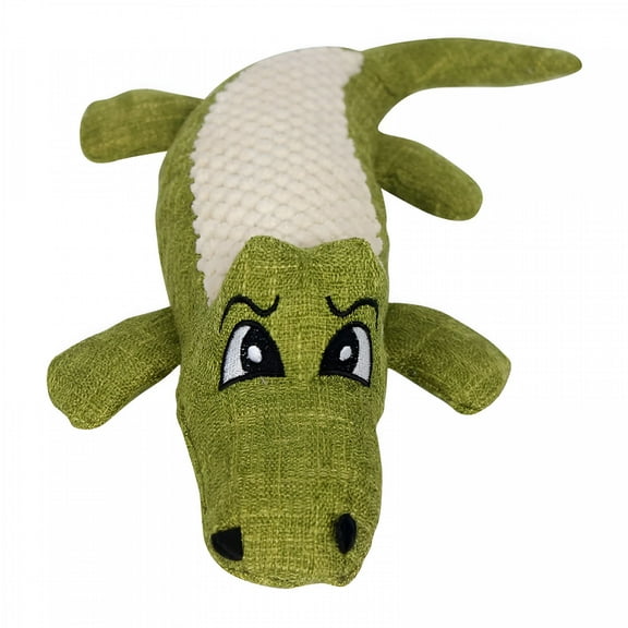BESTSKY Dog Toys Durable Corn Plush Puppy Toys Crocodile Chew Toy for Aggressive Chewers for Small Dogs Birthday Gift(Green)