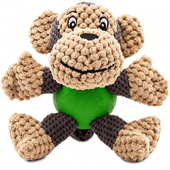 BESTSKY Dog Toys,Teeth Cleaning Squeaky Monkey Stuffed Chew Toys 5.9-6.3"|Puppy Toys,Plush Interactive Dog Toys to Keep Them Busy,Dog Enrichment Toys Training Reward Gift,Birthday Gift for Dogs