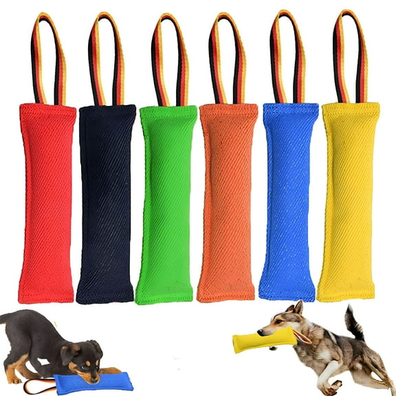 BESTSKY Dog Tug of War Toy for Medium and Large Dogs, Interactive Pull Training Equipment with Reflective Handle, Tear Resistant Linen Rope Toy for Indoor and Outdoor Play, Black