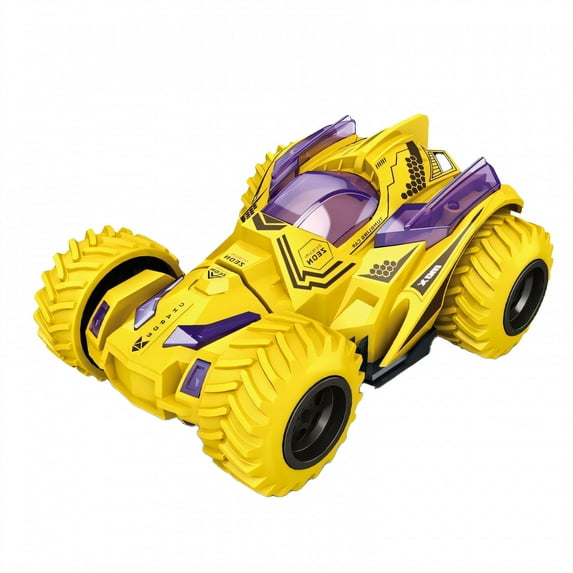 BESTSKY Double Side Car,Easy Driving Cars Toys,Hnarc Climbing Toy Car,Yellow