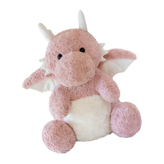 BESTSKY Dragon Stuffed Animal Plush Toy,Dragon Plush Toys with Wing,Soft Cartoon Flying Dragon Pillow Doll Gifts for Baby Pink