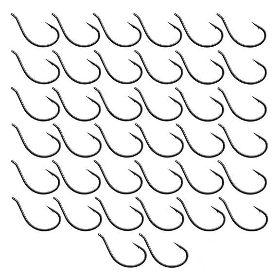 BESTSKY Drop Shot Hooks-Finesse Fishing Hooks for Bass and Walleye-Laser Sharp High Carbon Steel,Straight Shank Durable Drop Shot Hooks for Soft Plastic Worm Rigs(50-Pack)