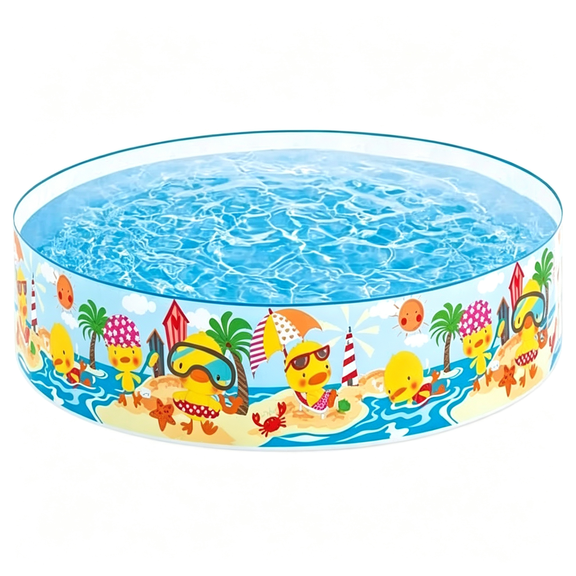 BESTSKY Duckling Snapset Pool 4' X 10" Quick Setup Collapsible Pool