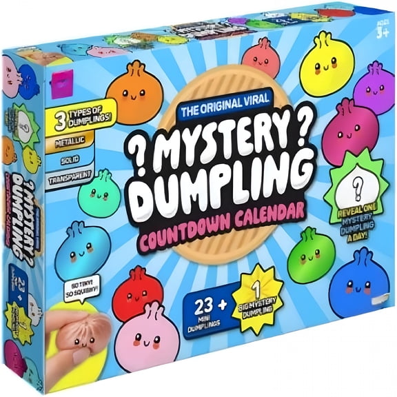 BESTSKY Dumpling Soft and Fluffy Advent Calendar,Soft and Fluffy Dumpling Mystery Advent Countdown Calendar 24 Days,Stress Relief Sensory Fidget Toys for Hand Relax Gifts(1Pcs)