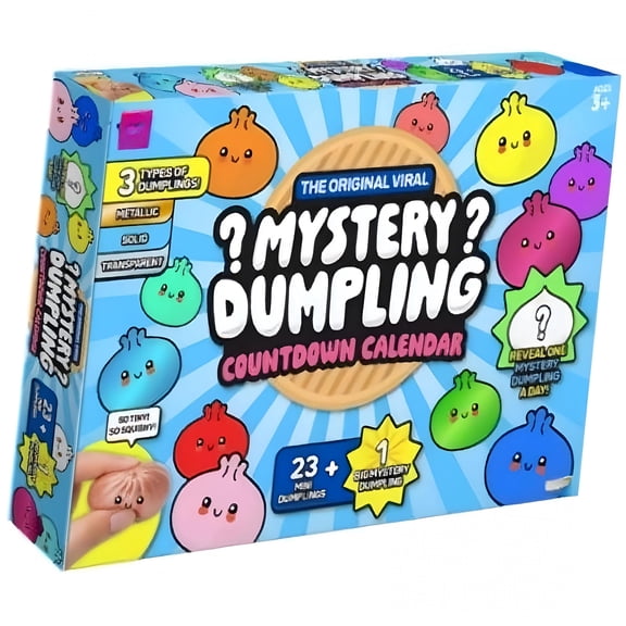 BESTSKY Dumpling Soft and Fluffy Advent Calendar,Soft and Fluffy Dumpling Mystery Advent Countdown Calendar 24 Days,Stress Relief Sensory Fidget Toys for Hand Relax Gifts(1Pcs)