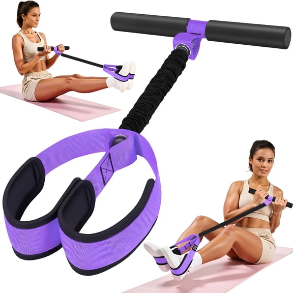 BESTSKY Durable Pedal Resistance Band with Handle,Thickened Latex Tubes and Soft Foam Fabric Foot Pedal,Sit Up Exercise Equipment for Abdomen,Waist,Arm,Core,Leg,Physical Therapy