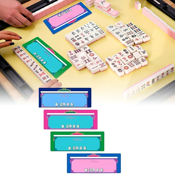 BESTSKY Educational Mahjong Line Finder Set for Beginners Ideal for Game Nights and Travel Lightweight Accessories with Central Cutout for Clear View