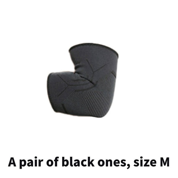 BESTSKY Elbow Compression Sleeve,Silicone Elbow Brace,Moisture-Wicking Elbow Sleeve,M,Black