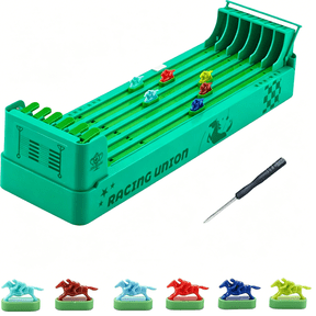 BESTSKY Electronic Horse Race Board Game,Horse Racing Table Games,Desktop Derby 6-Horse Racing Game,Portable Family Party Entertainment Games